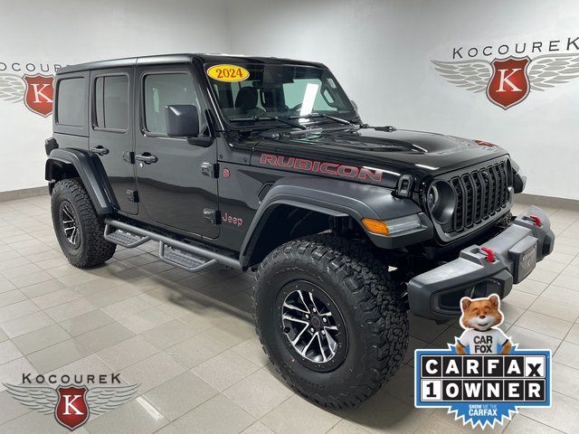 Black Clearcoat 2024 Jeep Wrangler SUV / Crossover Four-Wheel Drive 8-Speed Automatic