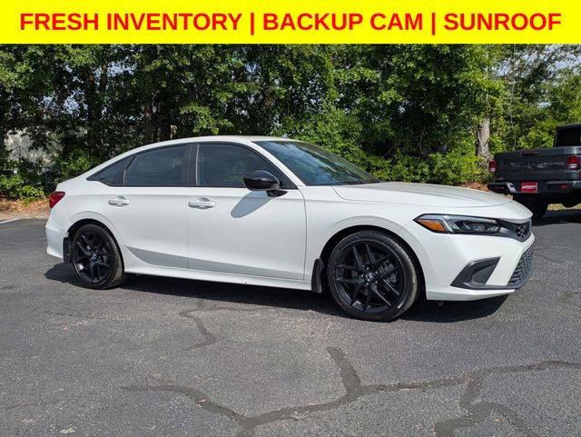 Platinum White Pearl 2024 Honda Civic Si FWD Sedan Front-Wheel Drive 6-Speed Manual