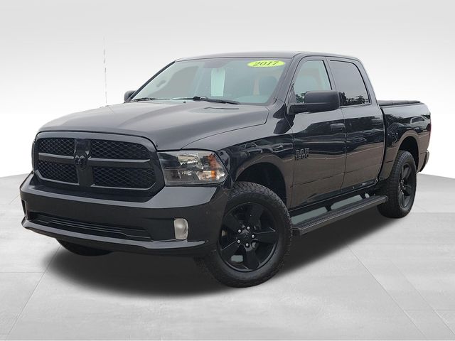 Brilliant Black Crystal Pearlcoat 2017 RAM 1500 Pickup Truck Four-Wheel Drive 8-Speed Automatic