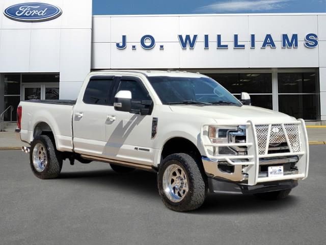 White Metallic 2020 Ford F-350 Super Duty Lariat Crew Cab 4WD Pickup Truck Four-Wheel Drive Automatic