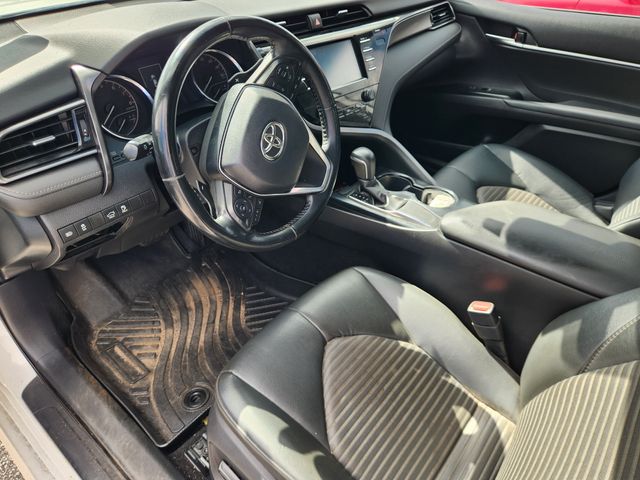 2019 Toyota Camry SE White at Cook Ford