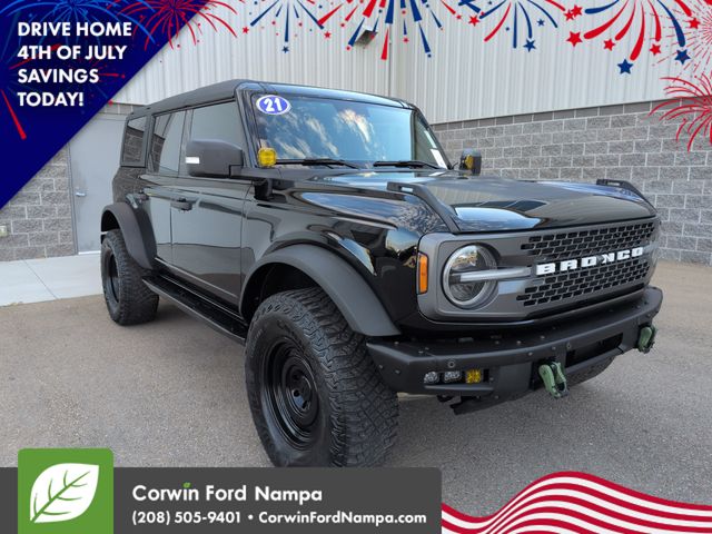 Shadow Black 2021 Ford Bronco SUV / Crossover Four-Wheel Drive Automatic