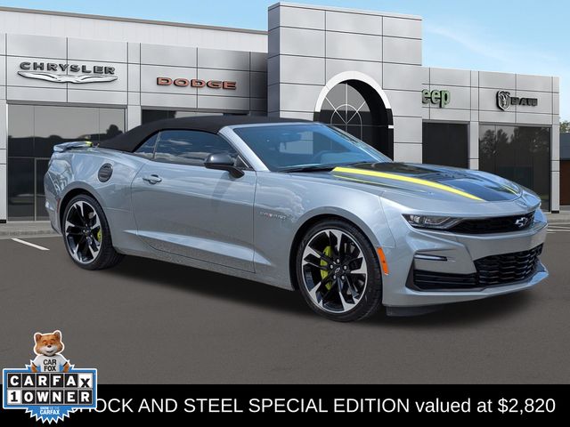 Sharkskin Metallic 2023 Chevrolet Camaro Convertible Rear-Wheel Drive Automatic