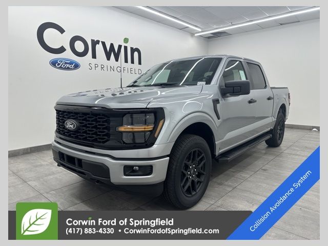 Iconic Silver Metallic 2025 Ford F-150 STX 4dr SuperCrew 4WD Pickup Truck Four-Wheel Drive Automatic