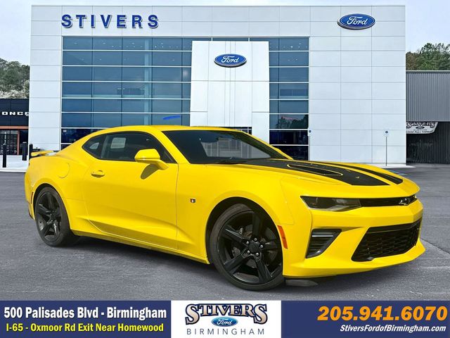 Bright Yellow 2017 Chevrolet Camaro Coupe Rear-Wheel Drive 8-Speed Automatic