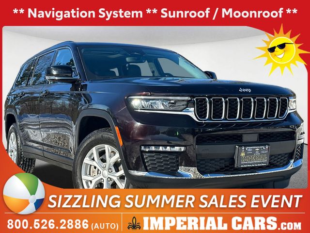 Diamond Black Crystal Pearlcoat 2023 Jeep Grand Cherokee L Limited 4WD SUV / Crossover Four-Wheel Drive 8-Speed Automatic
