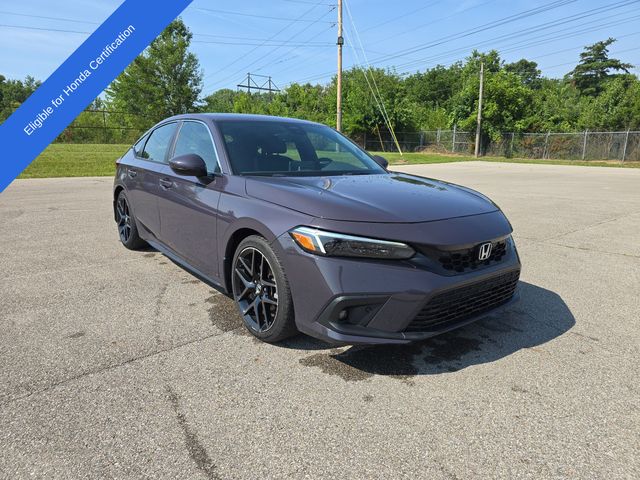 Gray 2024 Honda Civic Hatchback Hatchback Front-Wheel Drive Continuously Variable Transmission