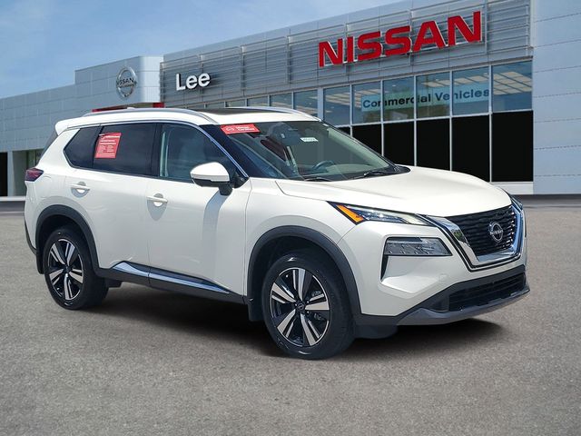 Pearl White 2023 Nissan Rogue SUV / Crossover Front-Wheel Drive Continuously Variable Transmission