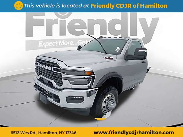 Silver Zynith 2026 RAM 3500 Chassis Tradesman Regular Cab DRW 4WD Pickup Truck Four-Wheel Drive 8-Speed Automatic