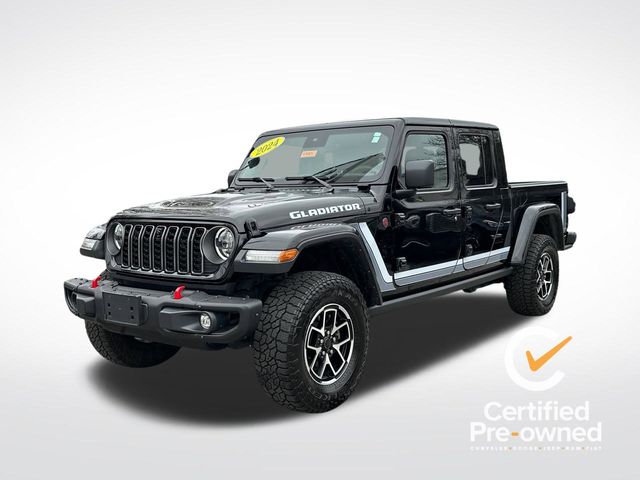 Black Clearcoat 2024 Jeep Gladiator Pickup Truck Four-Wheel Drive 6-Speed Manual