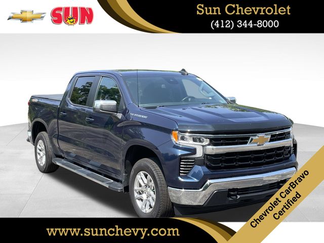 Northsky Blue Metallic 2023 Chevrolet Silverado 1500 Pickup Truck Four-Wheel Drive 8-Speed Automatic