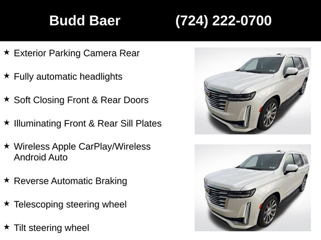 used 2023 Cadillac Escalade car, priced at $79,965