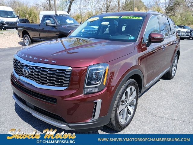 Red (Sangria) 2020 Kia Telluride S AWD SUV / Crossover All-Wheel Drive 8-Speed Automatic
