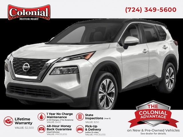 Pearl White Tricoat 2023 Nissan Rogue SV AWD SUV / Crossover All-Wheel Drive Continuously Variable Transmission