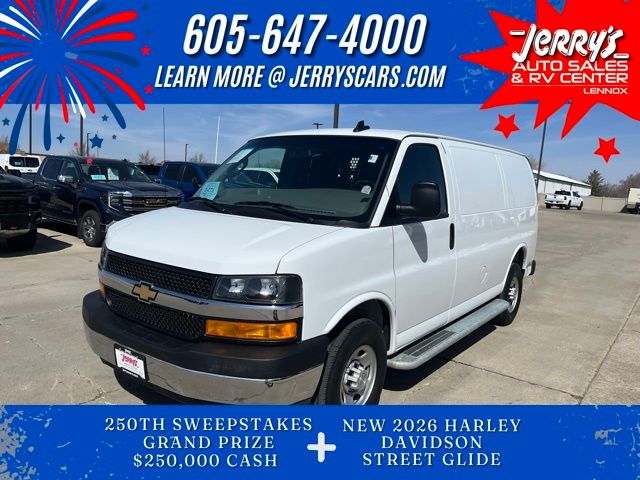 Summit White 2024 Chevrolet Express Cargo 2500 RWD Van Rear-Wheel Drive 8-Speed Automatic Overdrive