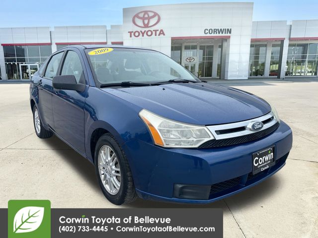 Vista Blue Clearcoat Metallic 2009 Ford Focus SE Sedan Front-Wheel Drive 4-Speed Automatic
