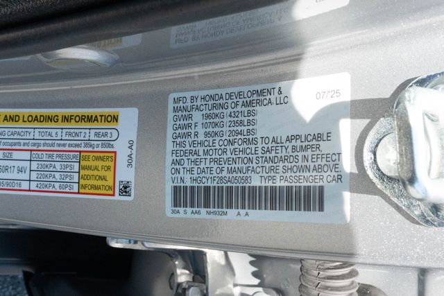 Used 2025 Honda Accord Sedan