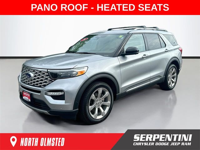 Silver Metallic 2020 Ford Explorer SUV / Crossover All-Wheel Drive Automatic