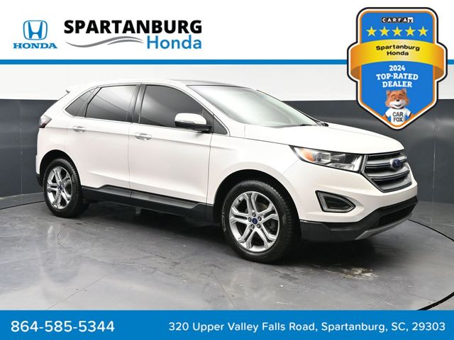 White Platinum Clearcoat Metallic 2015 Ford Edge Titanium SUV / Crossover Front-Wheel Drive 6-Speed Automatic
