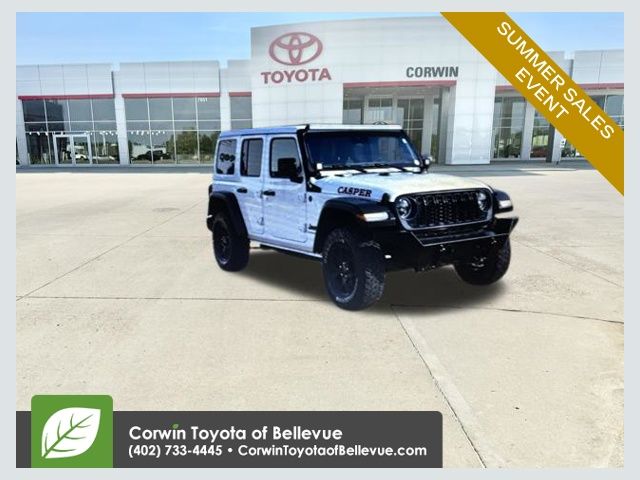 Bright White Clearcoat 2025 Jeep Wrangler SUV / Crossover Four-Wheel Drive 8-Speed Automatic