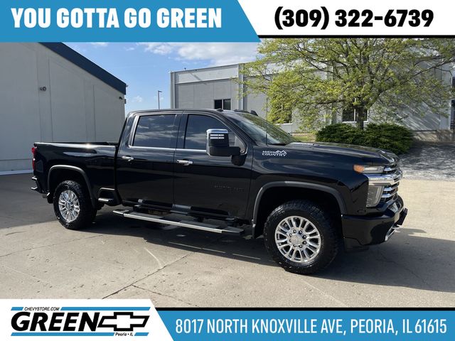Black 2020 Chevrolet Silverado 2500HD High Country Crew Cab 4WD Pickup Truck Four-Wheel Drive Automatic