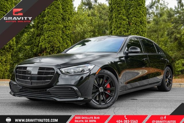 Black 2022 Mercedes-Benz S-Class S 500 4MATIC AWD Sedan All-Wheel Drive 9-Speed Automatic