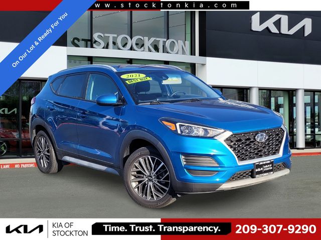 Teal (Aqua Blue) 2021 Hyundai Tucson SUV / Crossover All-Wheel Drive 6-Speed Automatic