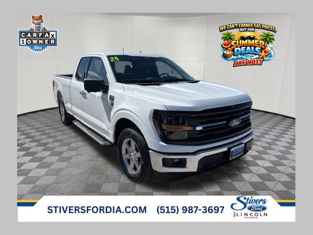 Oxford White 2024 Ford F-150 XLT SuperCab RWD Pickup Truck 4X2 Automatic