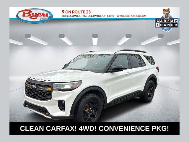 White Metallic 2026 Ford Explorer SUV / Crossover All-Wheel Drive Automatic