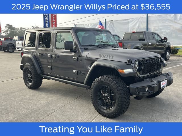 Gray (Granite Crystal Metallic Clearcoat) 2025 Jeep Wrangler SUV / Crossover Four-Wheel Drive 8-Speed Automatic