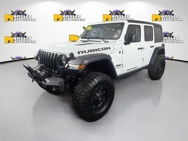 Bright White Clearcoat 2021 Jeep Wrangler Unlimited Rubicon 4WD SUV / Crossover Four-Wheel Drive 8-Speed Automatic