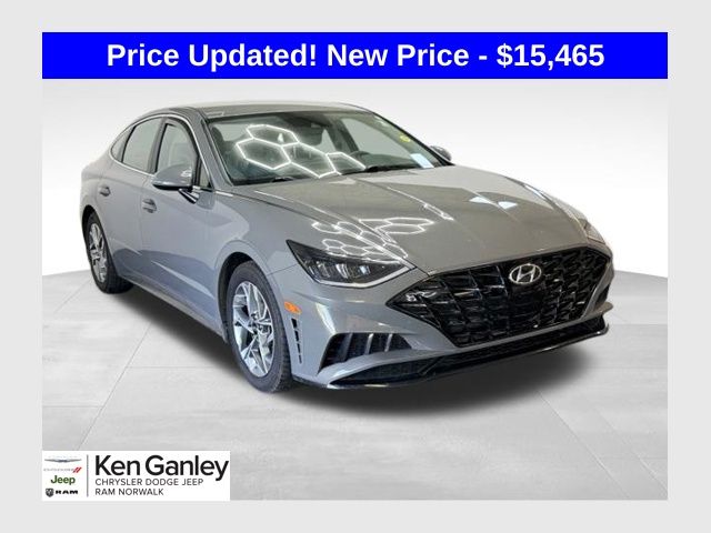 Hampton Gray 2021 Hyundai Sonata Sedan Front-Wheel Drive 8-Speed Automatic Overdrive
