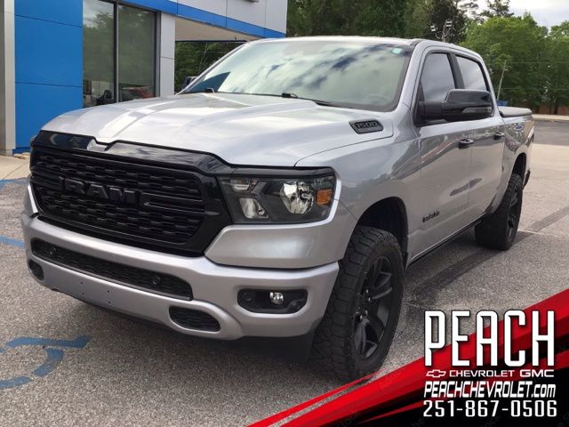 Billet Silver Metallic Clearcoat 2023 RAM 1500 Big Horn Crew Cab 4WD Pickup Truck Four-Wheel Drive 8-Speed Automatic