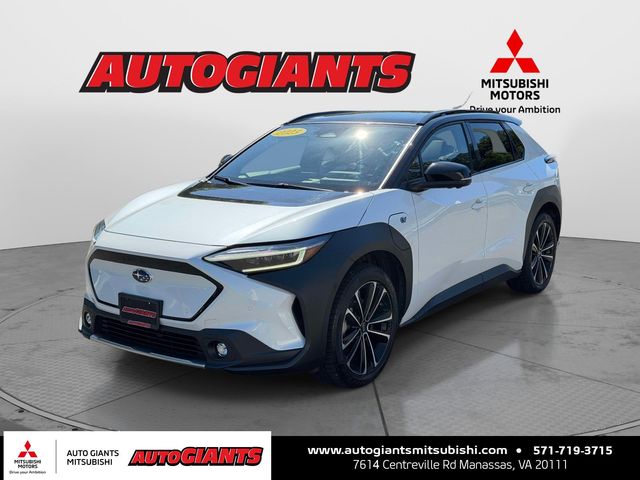 Cosmic White Pearl 2-Tone 2023 Subaru Solterra SUV / Crossover All-Wheel Drive 1-Speed Automatic