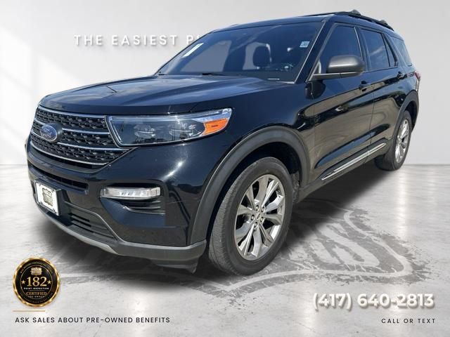 Black Metallic 2023 Ford Explorer SUV / Crossover All-Wheel Drive Automatic