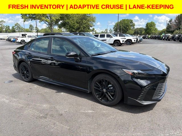 Midnight Black Metallic 2025 Toyota Camry Sedan Front-Wheel Drive Continuously Variable Transmission