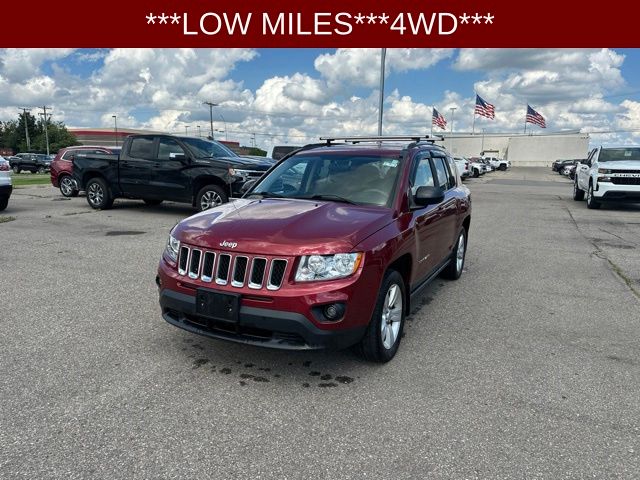 Deep Cherry Red Crystal Pearlcoat 2012 Jeep Compass SUV / Crossover Four-Wheel Drive Continuously Variable Transmission