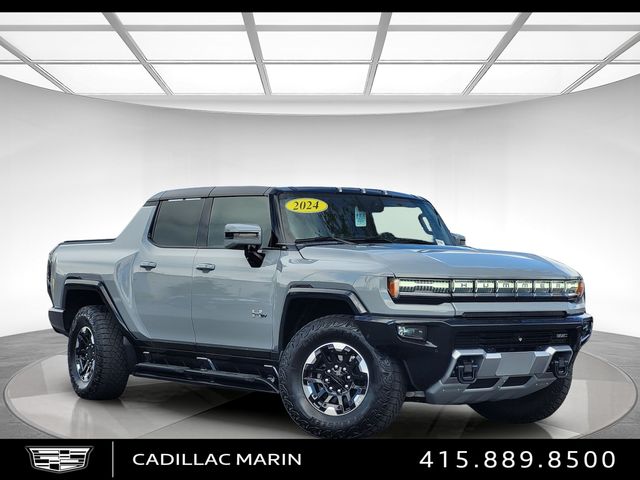 Meteorite Metallic (Gray) 2024 GMC Hummer EV Pickup 3X Crew Cab AWD Pickup Truck All-Wheel Drive 1-Speed Automatic