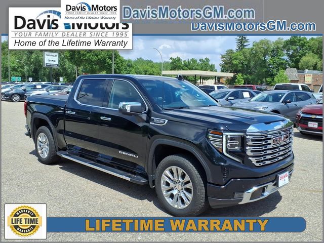 Onyx Black 2023 GMC Sierra 1500 Denali Crew Cab 4WD Pickup Truck Four-Wheel Drive Automatic