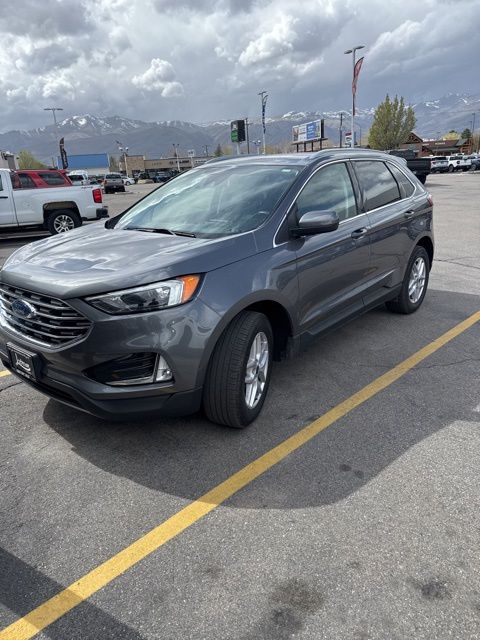 Carbonized Gray Metallic 2022 Ford Edge SEL AWD SUV / Crossover All-Wheel Drive 8-Speed Automatic