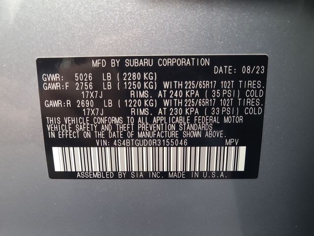 2024 – Subaru – Outback