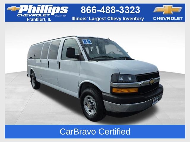 Summit White 2025 Chevrolet Express 3500 LT Extended RWD Van Rear-Wheel Drive
