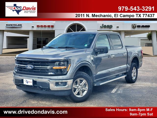 Gray Metallic 2025 Ford F-150 XLT SuperCrew 4WD Pickup Truck Four-Wheel Drive Automatic