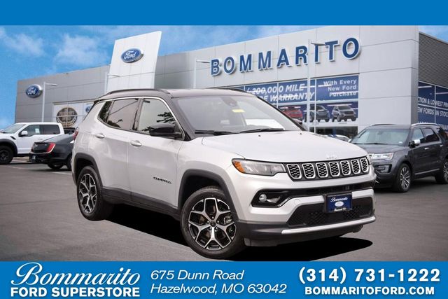 Silver 2025 Jeep Compass SUV / Crossover Four-Wheel Drive 8-Speed Automatic