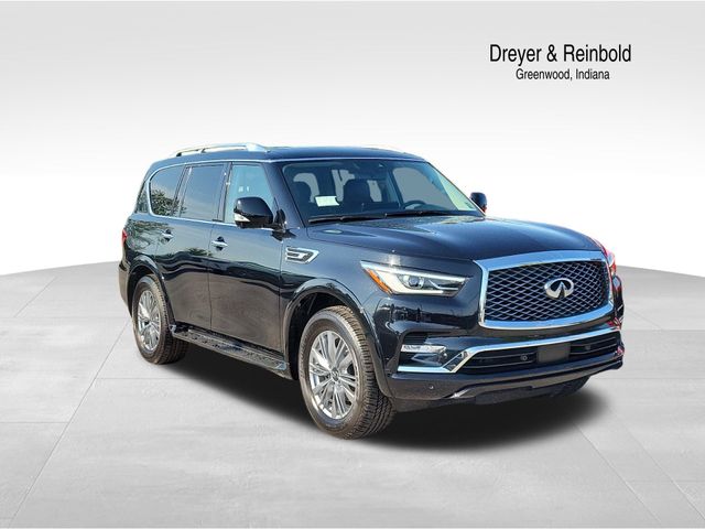 Black 2022 INFINITI QX80 for sale in Greenwood, IN