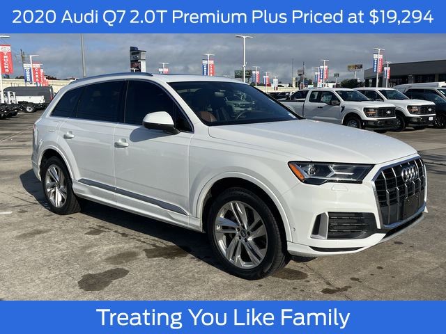 Carrara White 2020 Audi Q7 SUV / Crossover All-Wheel Drive 8-Speed Automatic