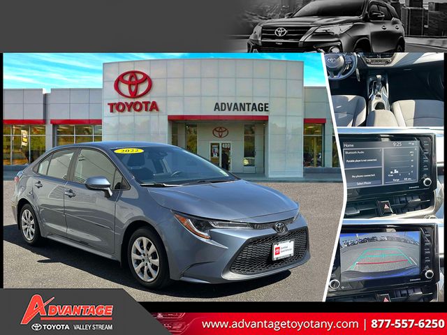 Celestite 2022 Toyota Corolla LE FWD Sedan Front-Wheel Drive Continuously Variable Transmission