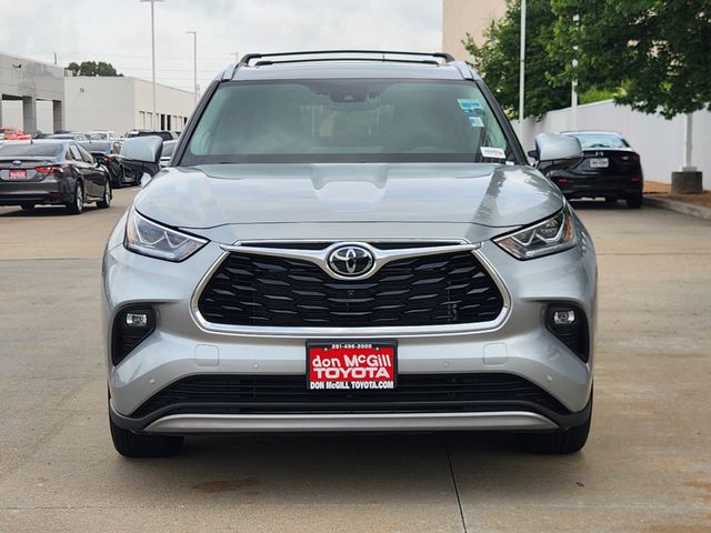 2025 Toyota Highlander Platinum Silver at Joe Myers Mazda Kia