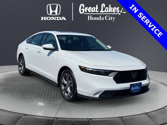 Platinum White Pearl 2024 Honda Accord Sedan Front-Wheel Drive Continuously Variable Transmission