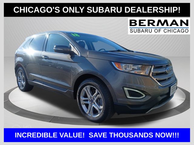 Gray (Magnetic Metallic) 2018 Ford Edge Titanium AWD SUV / Crossover All-Wheel Drive 6-Speed Automatic